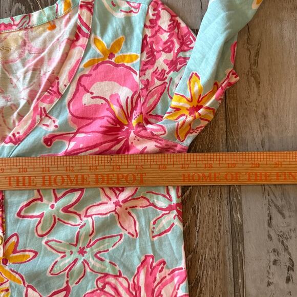 Lilly Pulitzer‎ Palmetto Dress Small Summer Breakwater Blue Lolita Pima Cotton - Picture 5 of 7